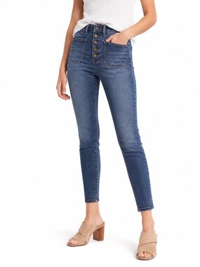 Pilcro And The Letterpress Anthropologie High Rise Denim Leggings